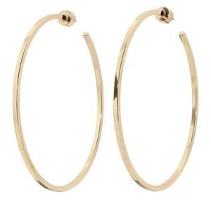 NEW EKLEXIC women's 3" ava hoops in gold